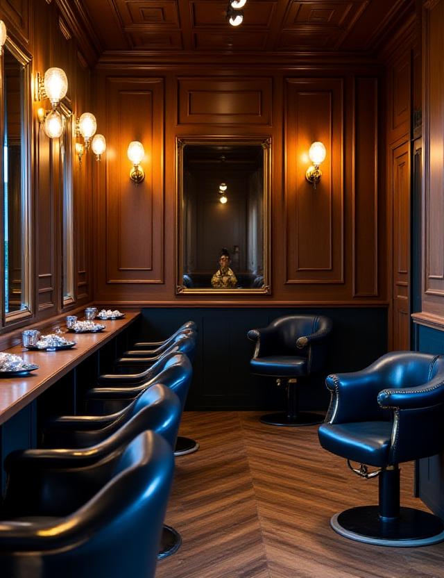 Interno classico di Mythoscuro Barbiere a Roma